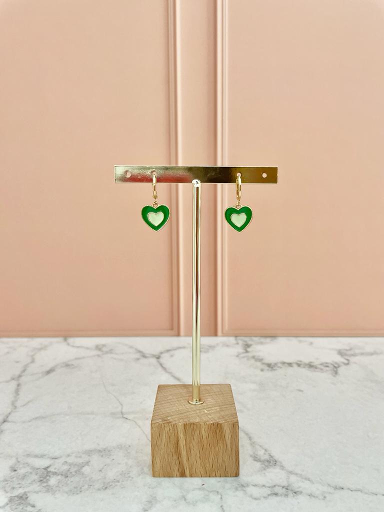 HUGGIE CORAZÓN DOBLE VERDE