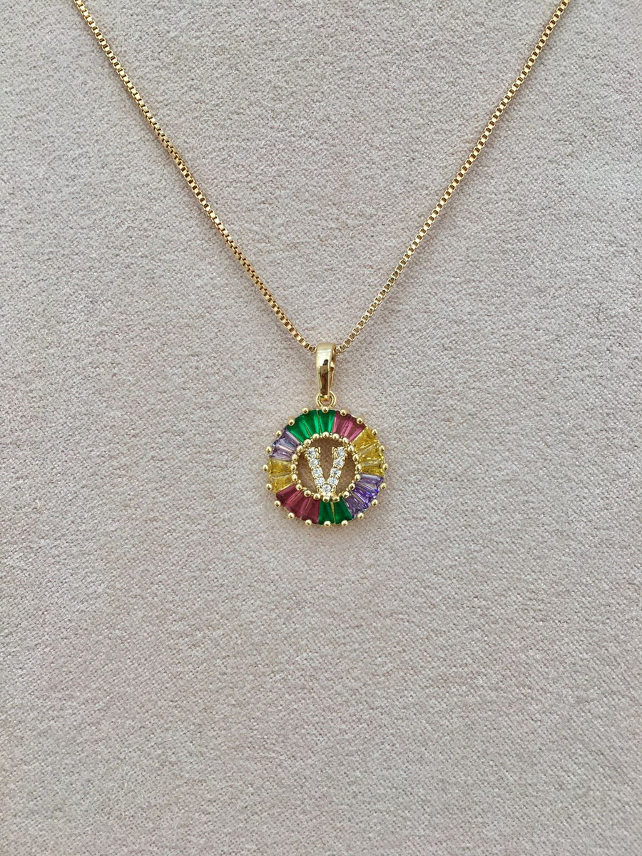 COLLAR INICIAL RAINBOW