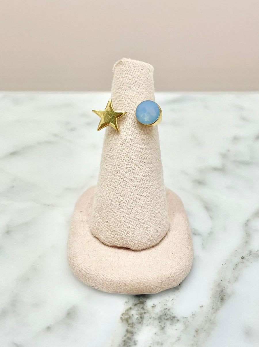 ANILLO ESTRELLA AZUL