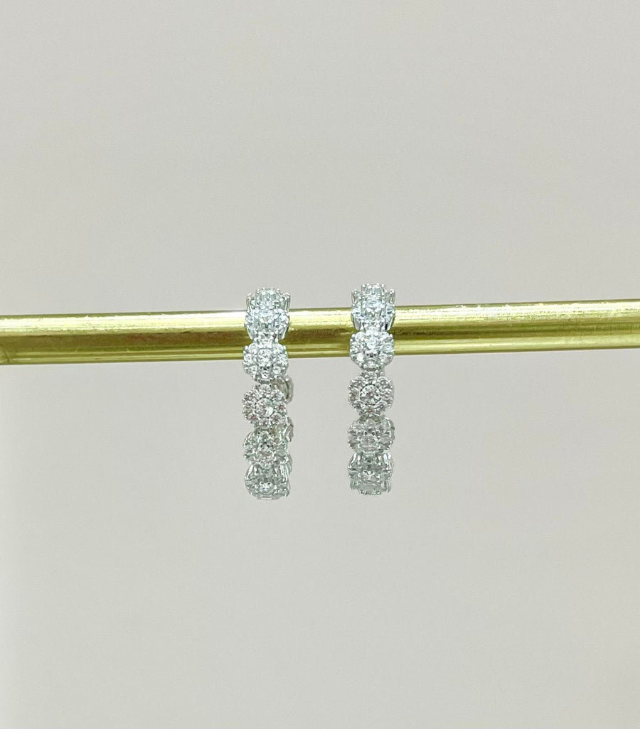 ARRACADAS CRISTAL PLATA