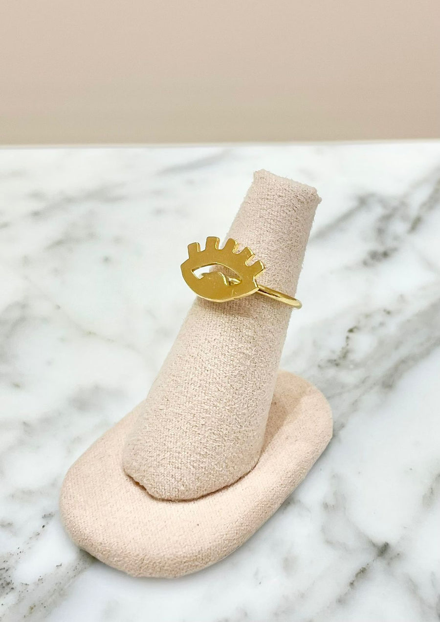 ANILLO OJO DORADO
