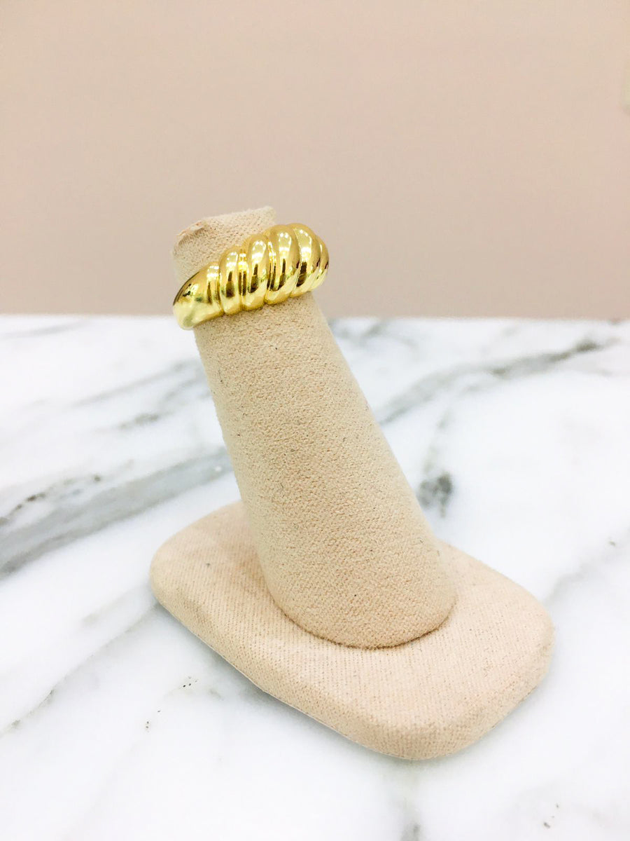 ANILLO DORADO CROISSANT