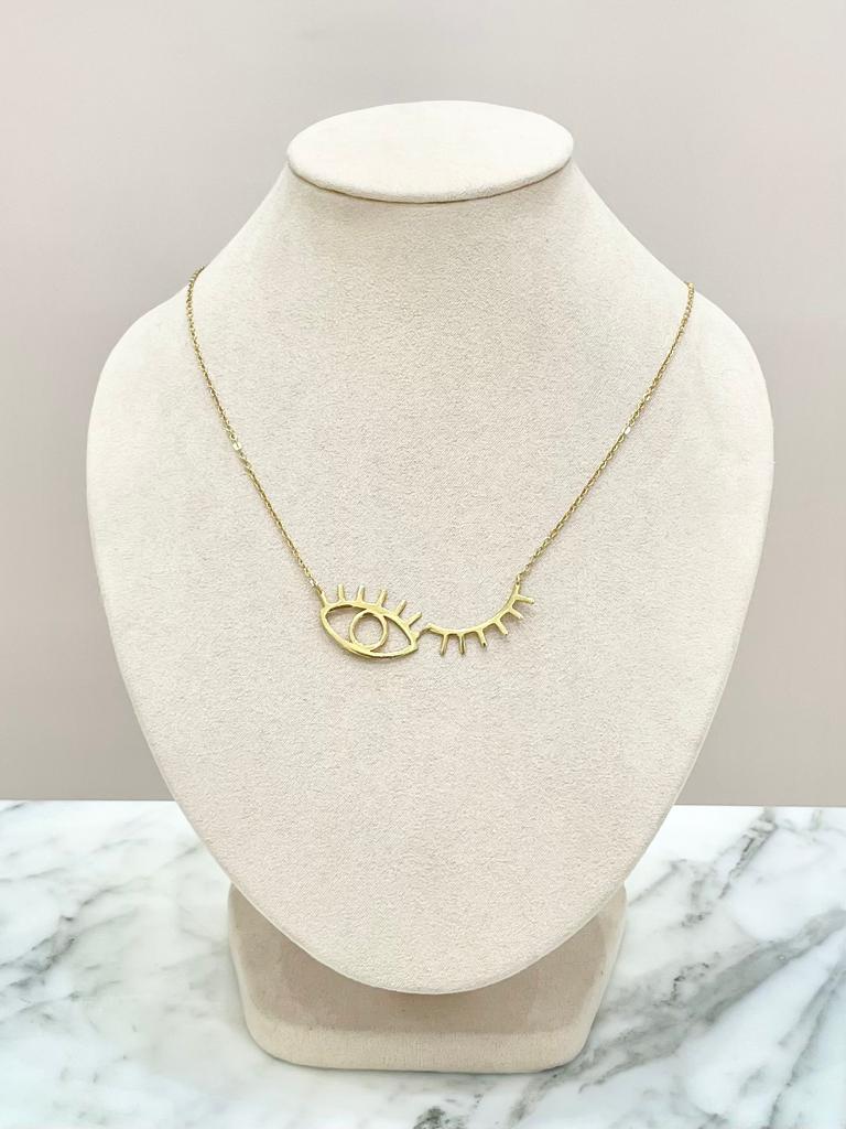 COLLAR OJO DORADO