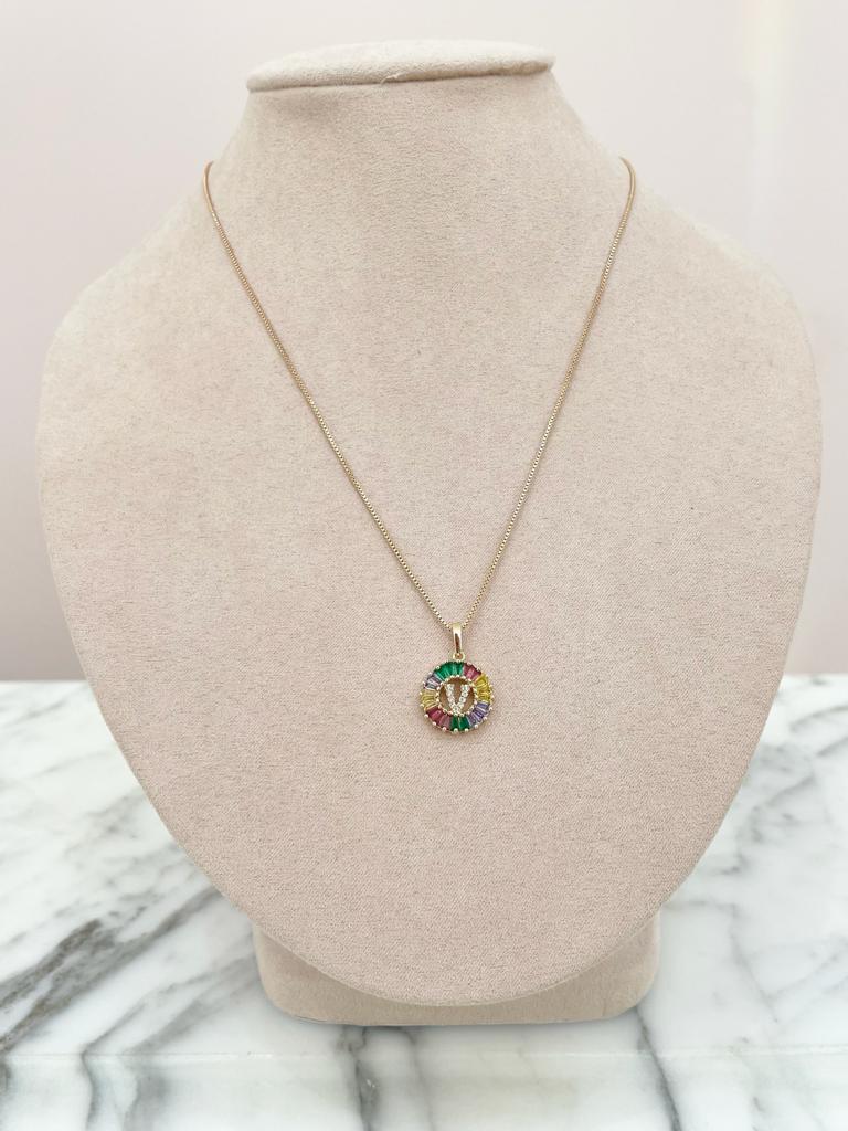COLLAR INICIAL RAINBOW