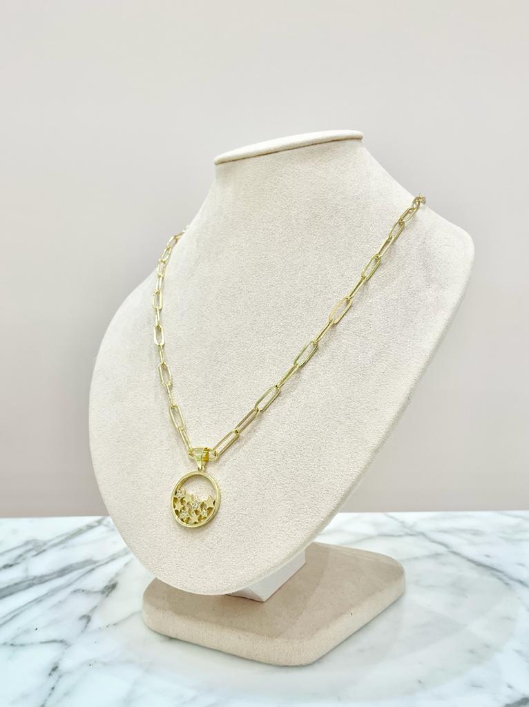 COLLAR ESLABONES ESTRELLAS