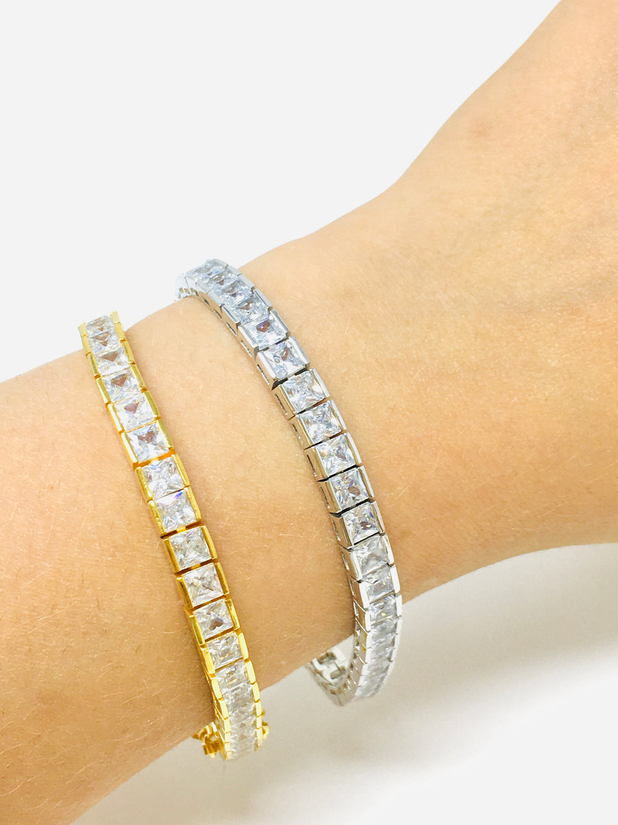 PULSERA TENNIS PLATA.925