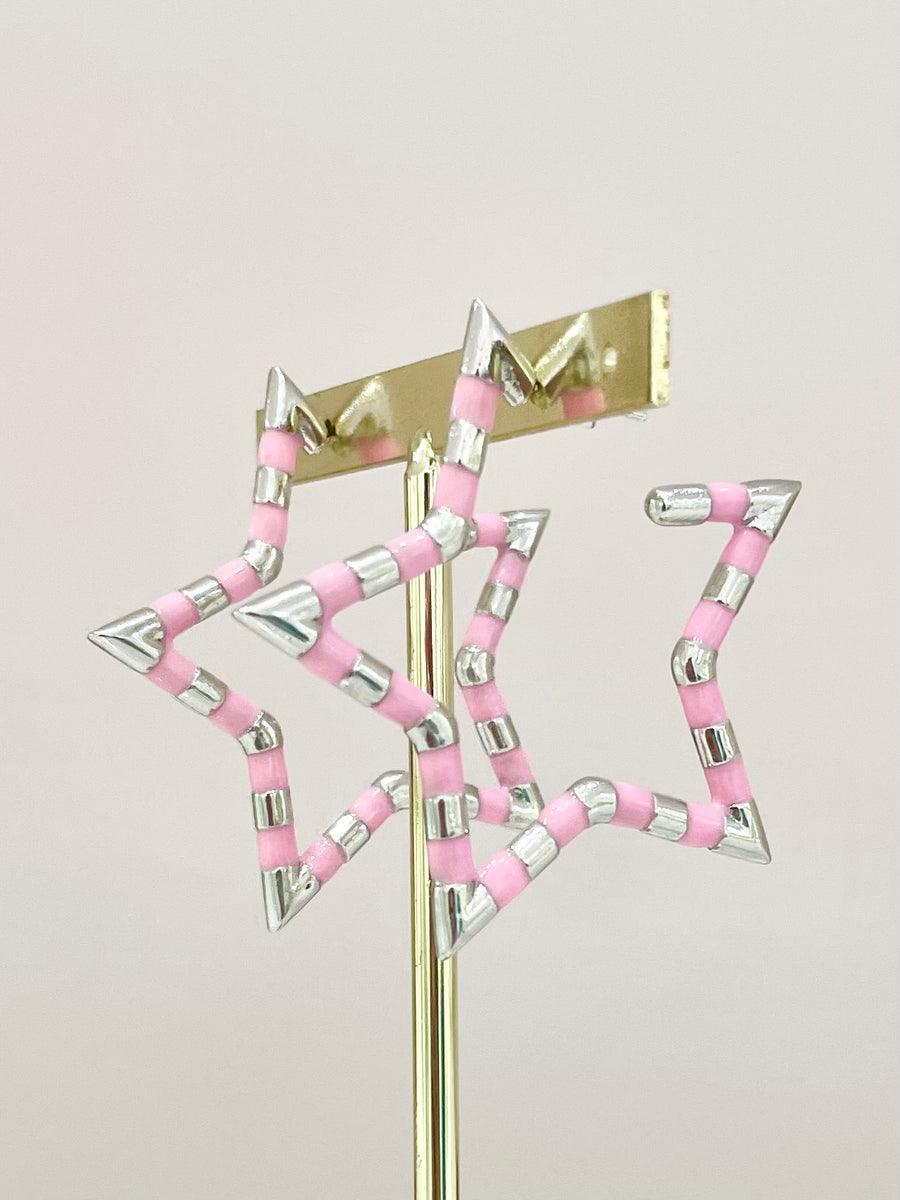 ARRACADAS CARAMELO ROSA