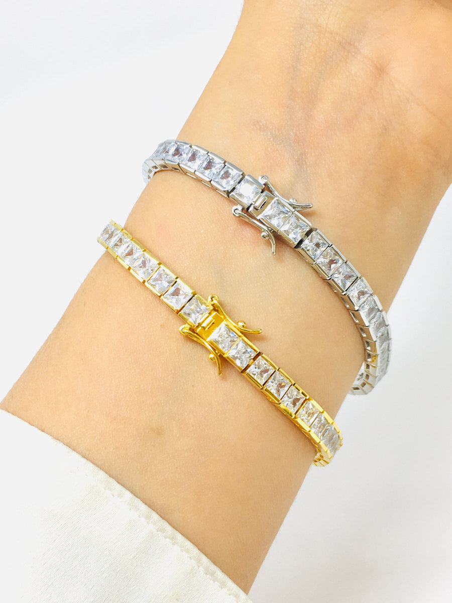 PULSERA TENNIS PLATA.925
