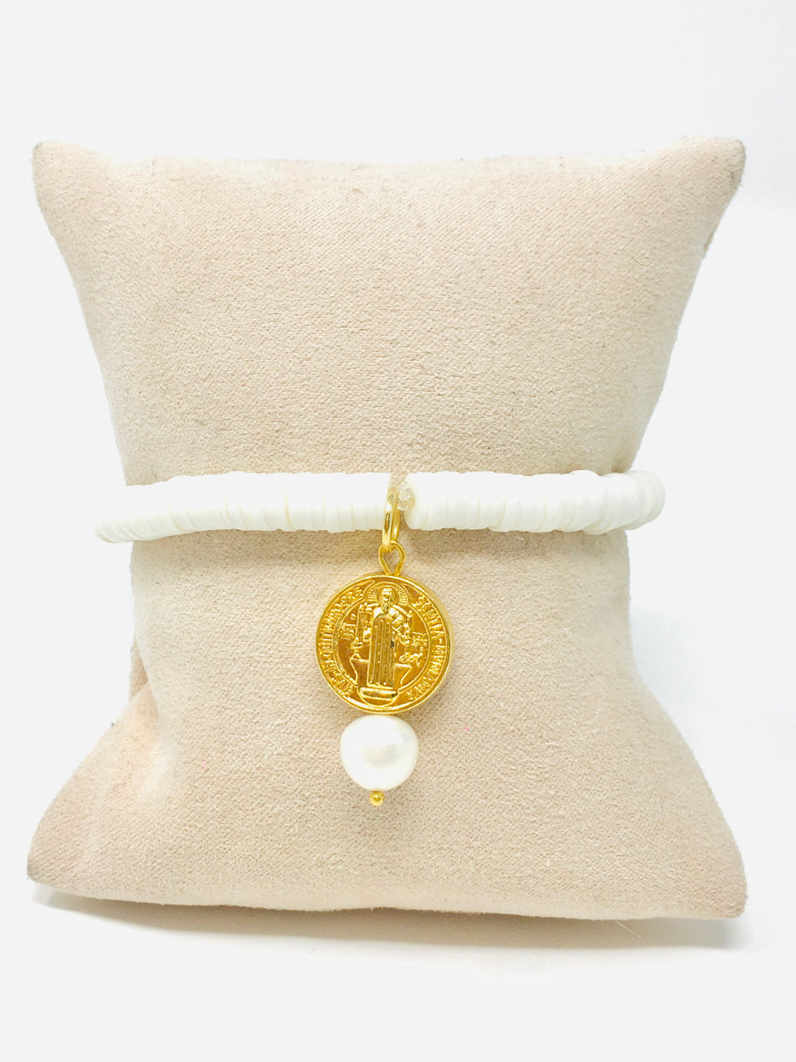 PULSERA SAN BENITO PERLA