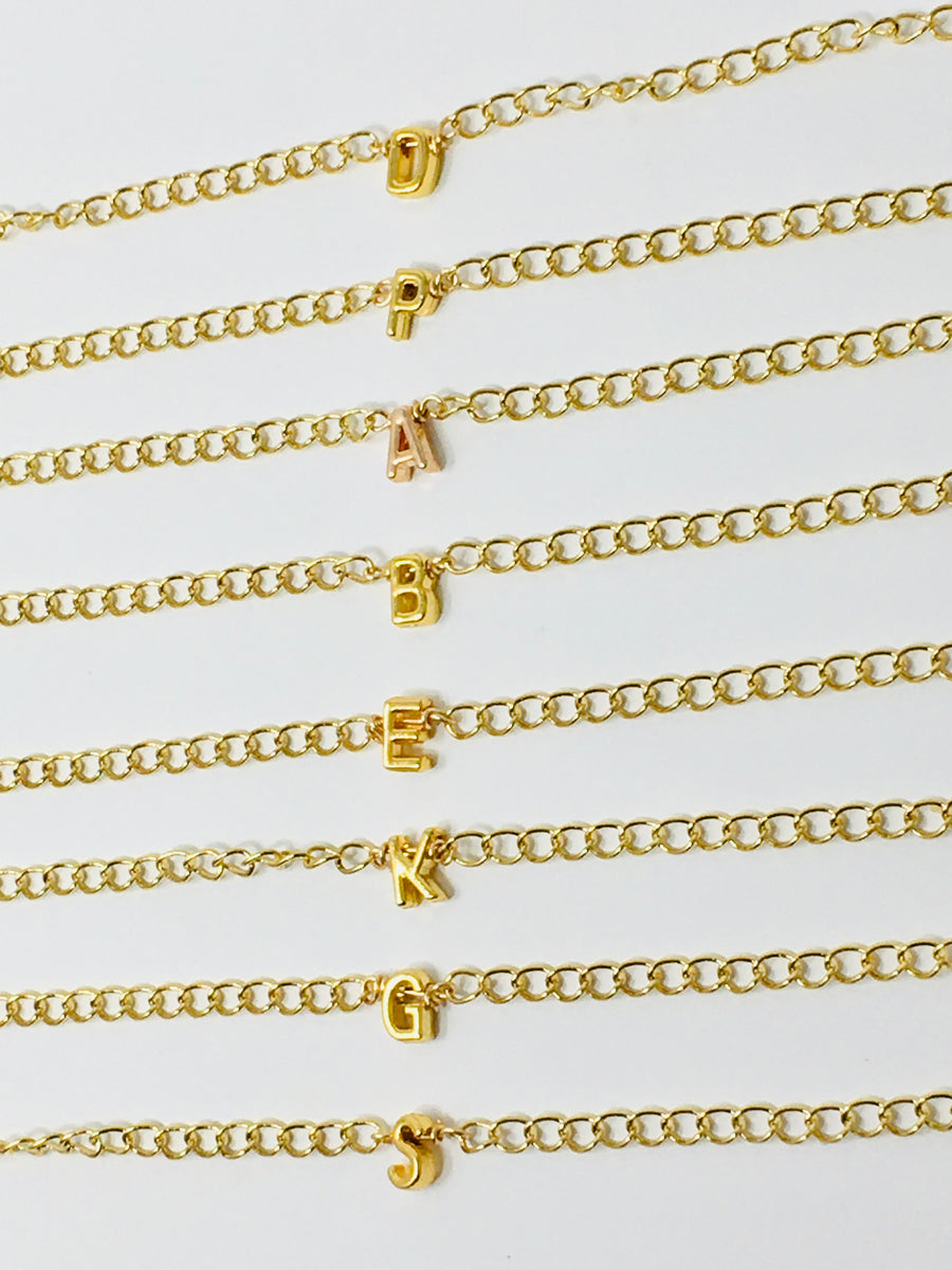 PULSERA CADENA INICIAL MINI