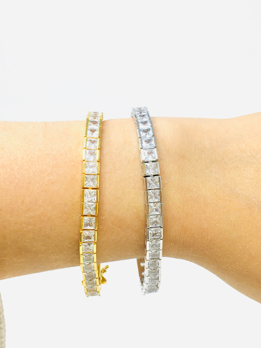 PULSERA TENNIS PLATA.925