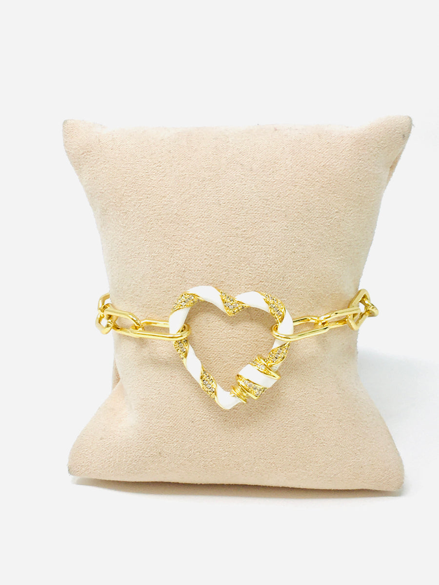 PULSERA CORAZÓN CARAMELO
