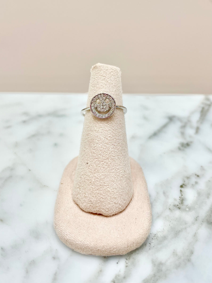 ANILLO CARITA FELIZ ZIRCONIA